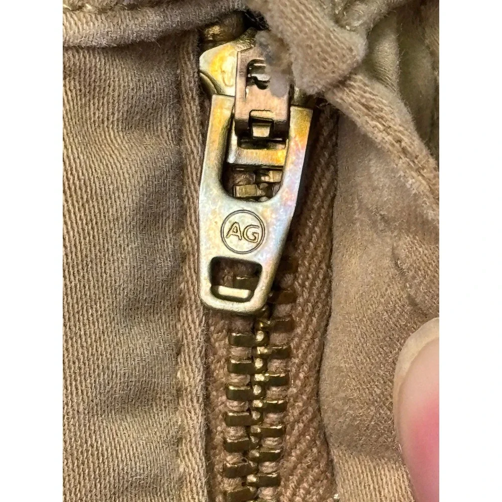 AG Adriano Goldschmied Everett Slim Straight Khaki Pants Tan Mens 40x32 1794SUDL